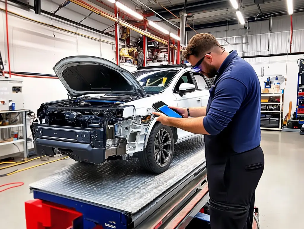 reclaimr technician app in use.